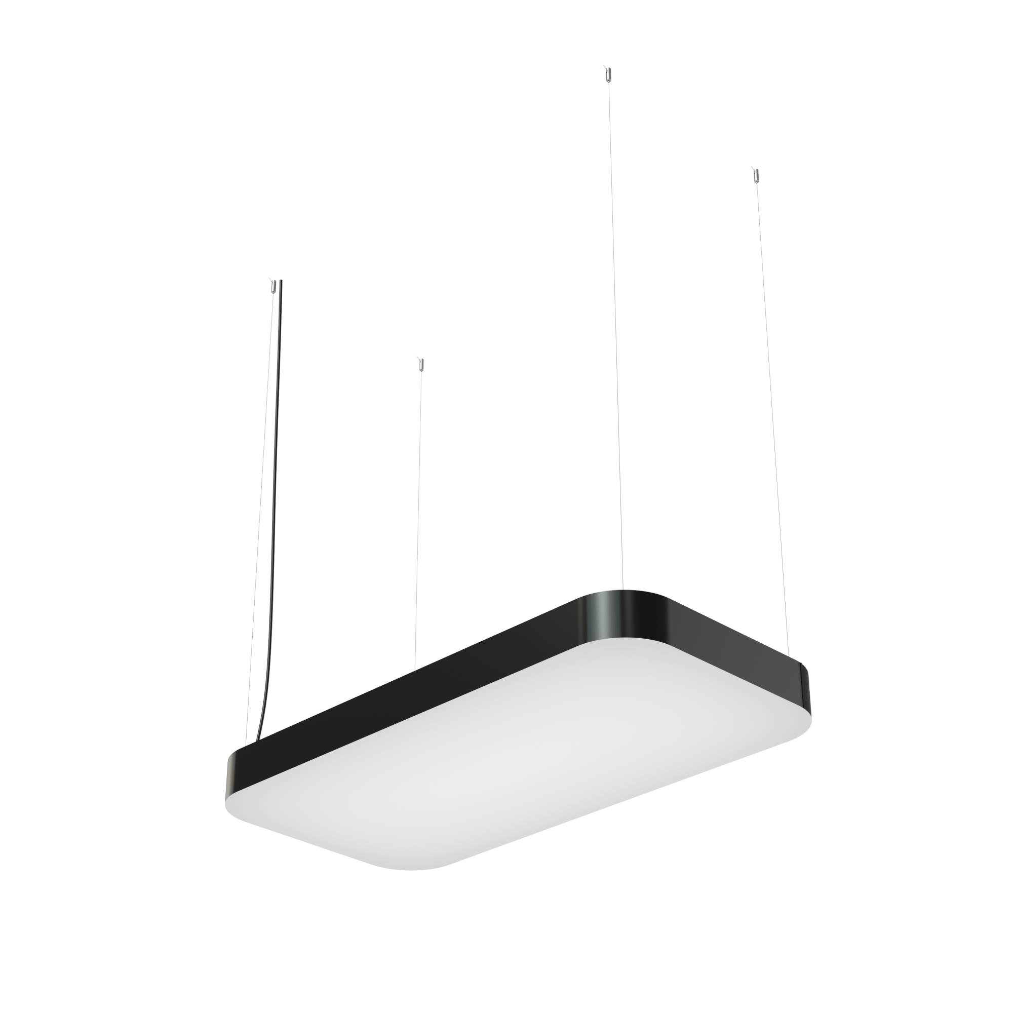 Geniled Quadro Soft 900x450 h80 54Вт 4000К 90Ra Черный