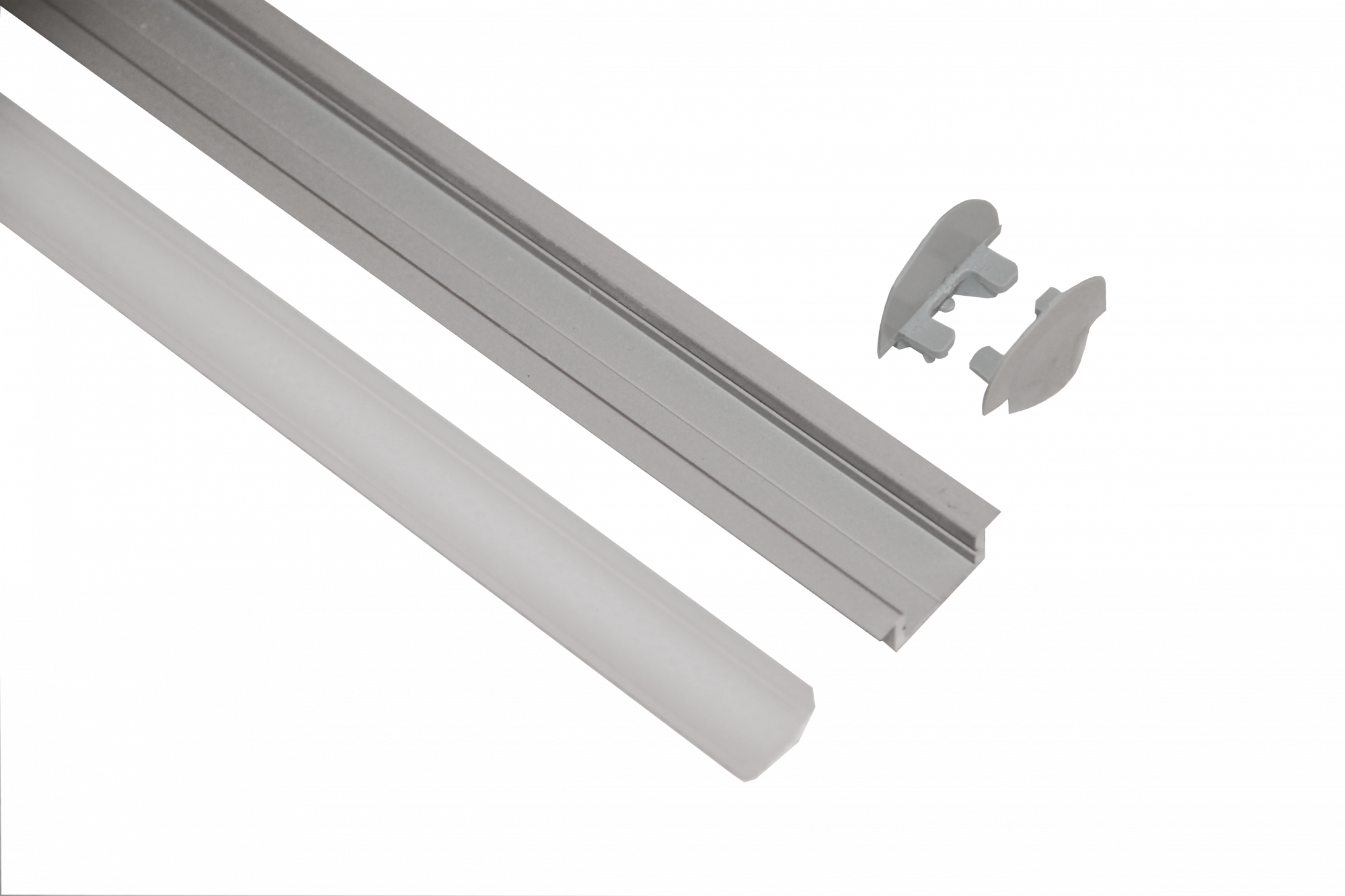 Geniled Профиль Geniled для светодиодной ленты врезной  22x7x1000 М16 с заглушками и рассеивателем