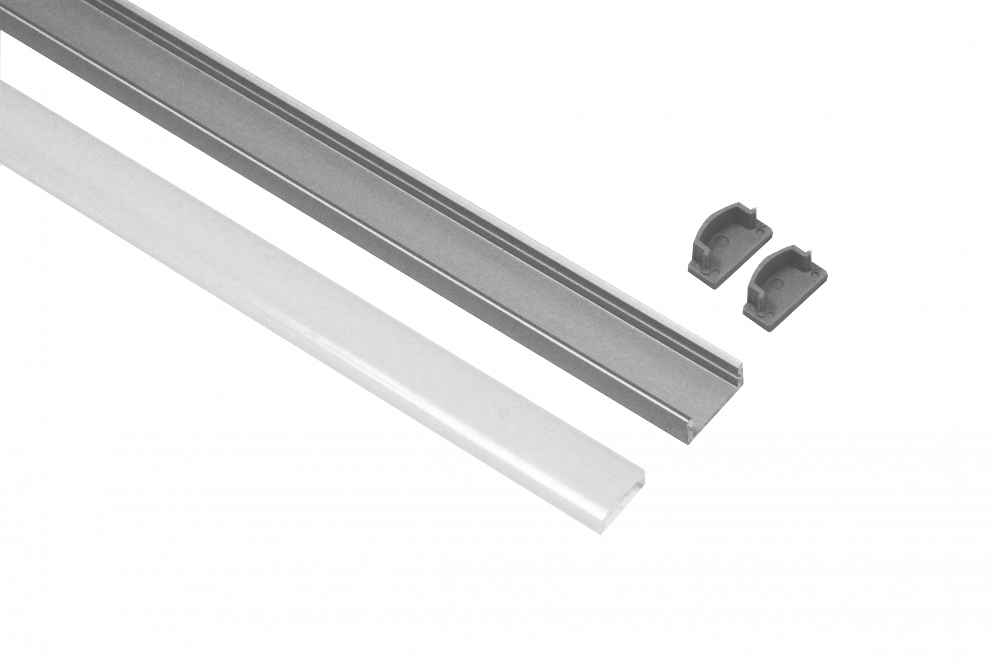 Geniled Профиль Geniled для светодиодной ленты накладной 16x7x1000 М16 с заглушками и рассеивателем