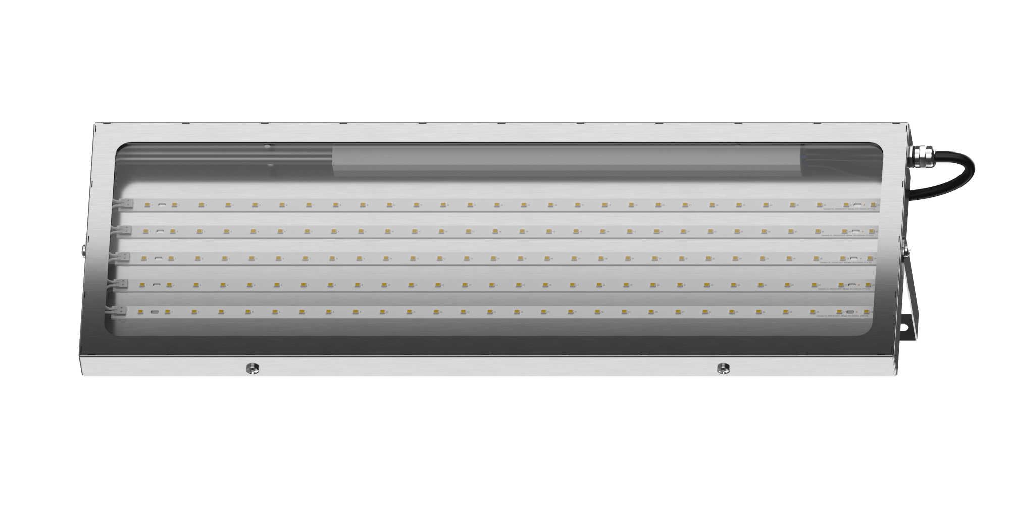 Geniled Titan Inox Advanced 500x180x30 50Вт 4000К IP66 Прозрачное закаленное стекло