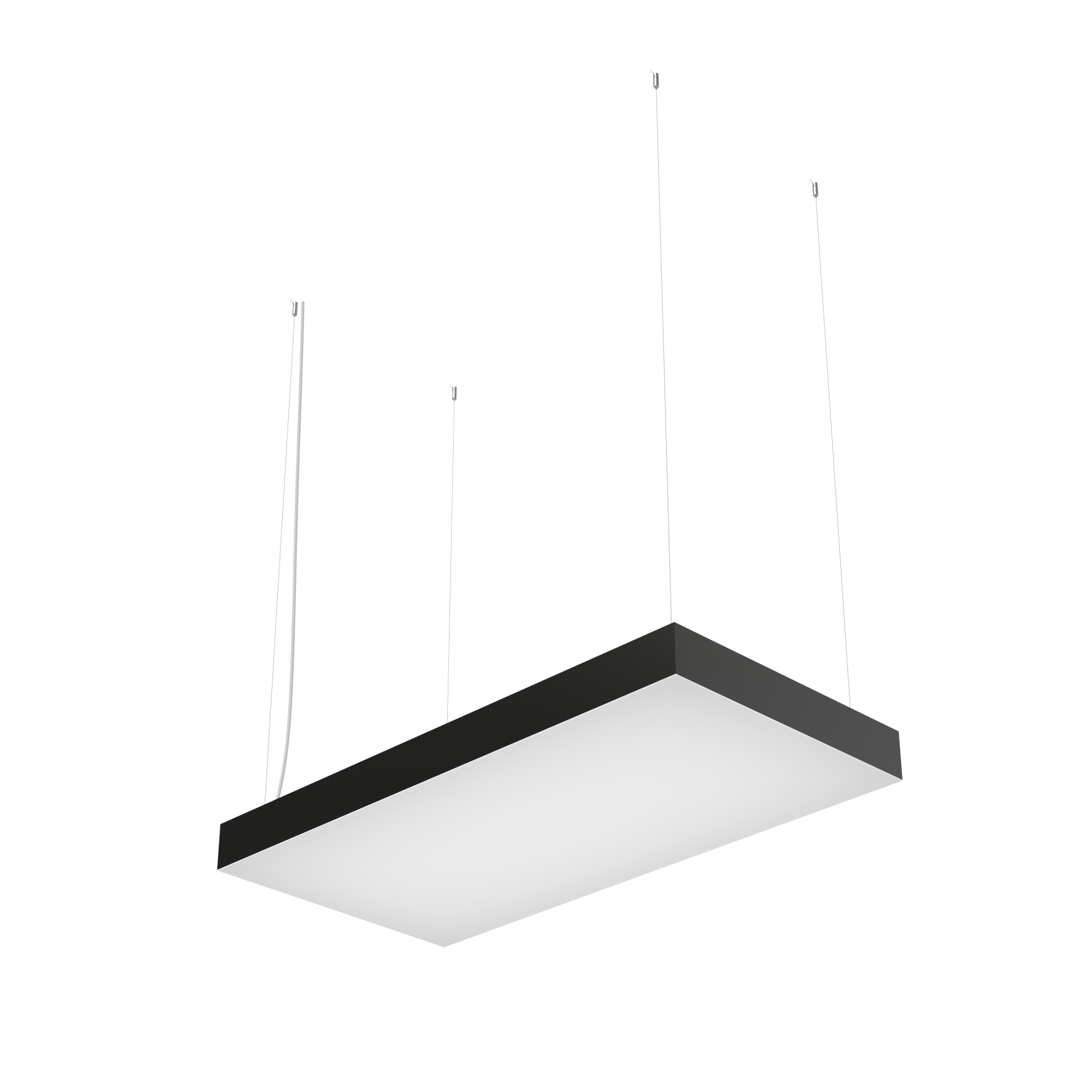 Geniled Quadro 500x250 h80 19Вт 4000К 90Ra Черный