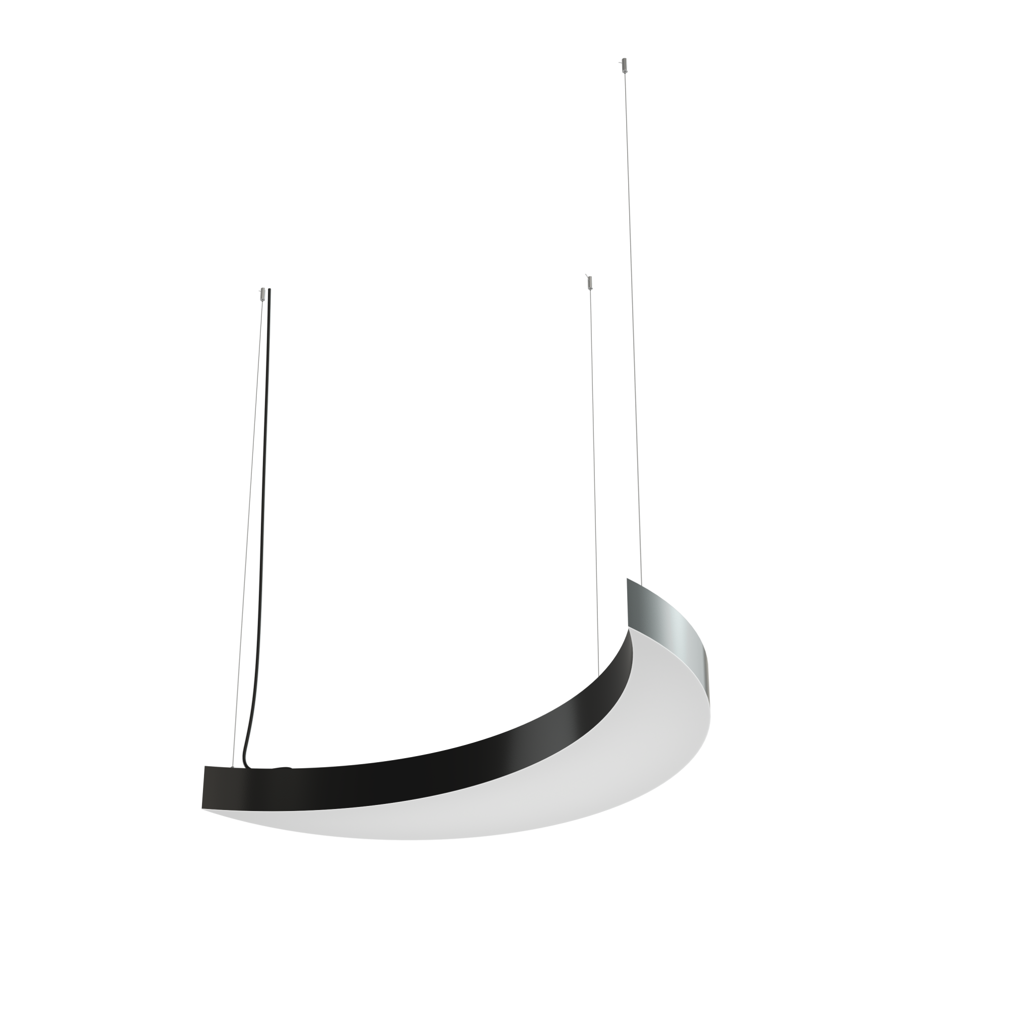 Geniled Disc Moon 500x125 h80  4000К 90Ra Черный