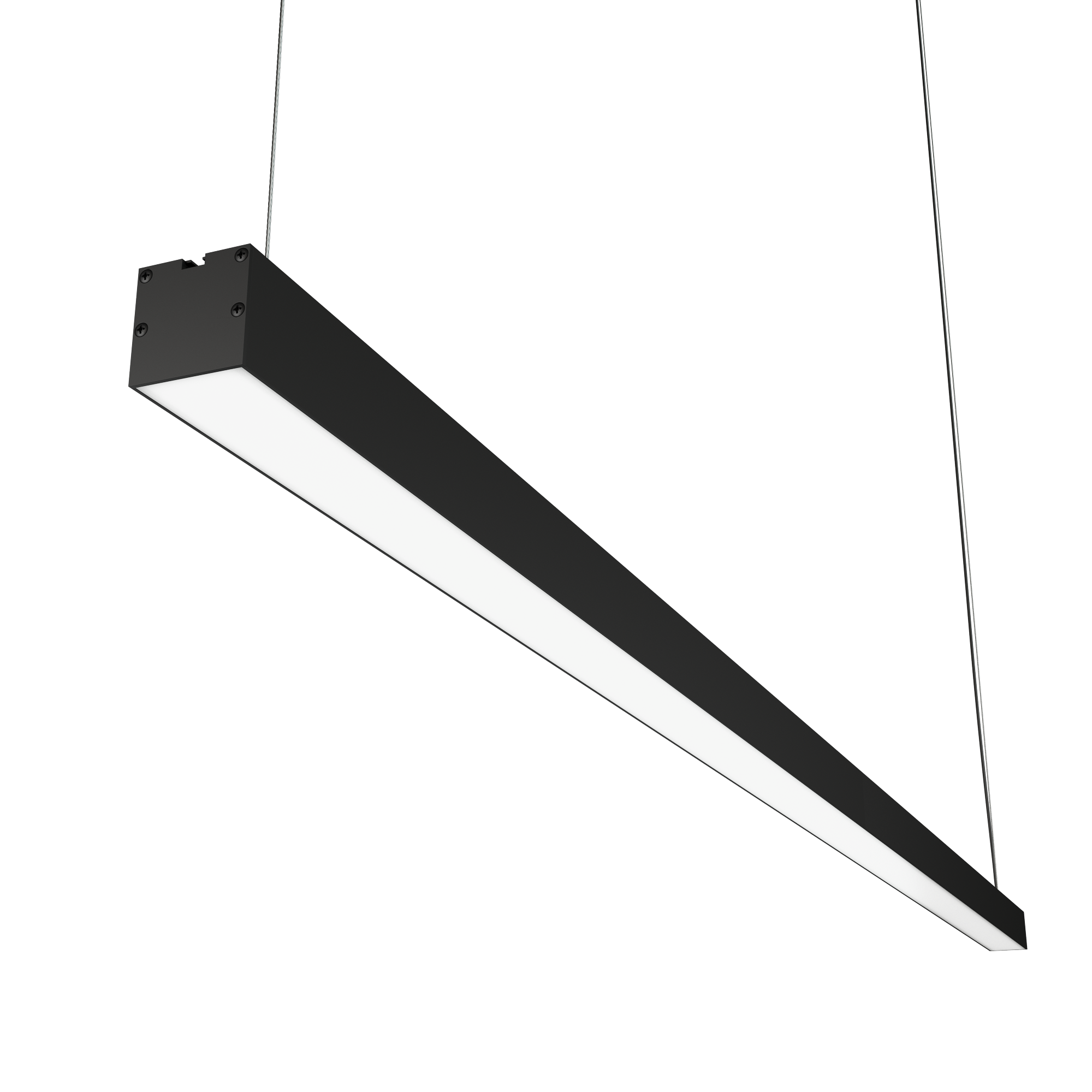 Geniled Line Alum Standart 1960x50x50 40Вт 4000К Опал Черный