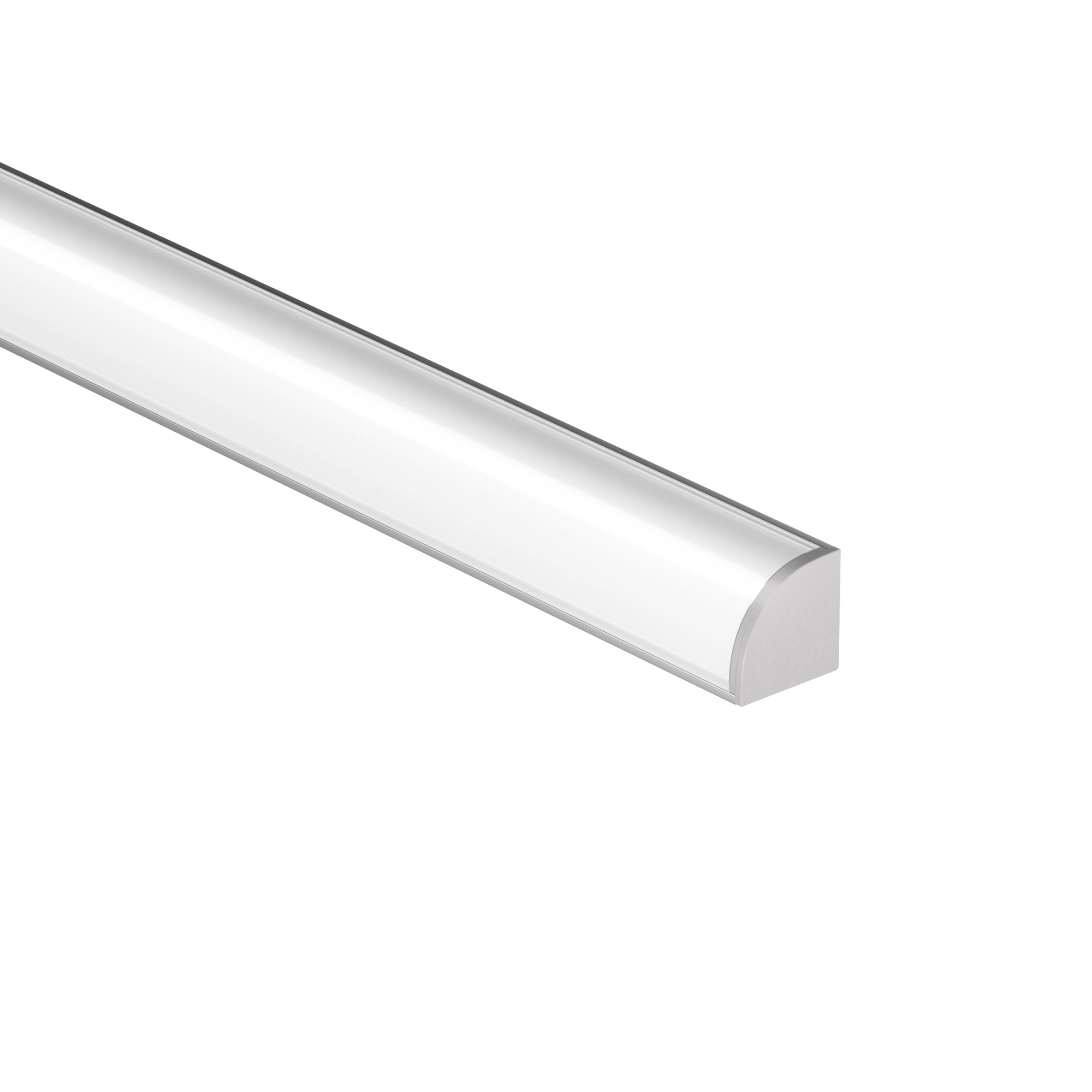 Geniled Профиль Geniled для светодиодной ленты угловой 16x16x1000 с заглушками и рассеивателем