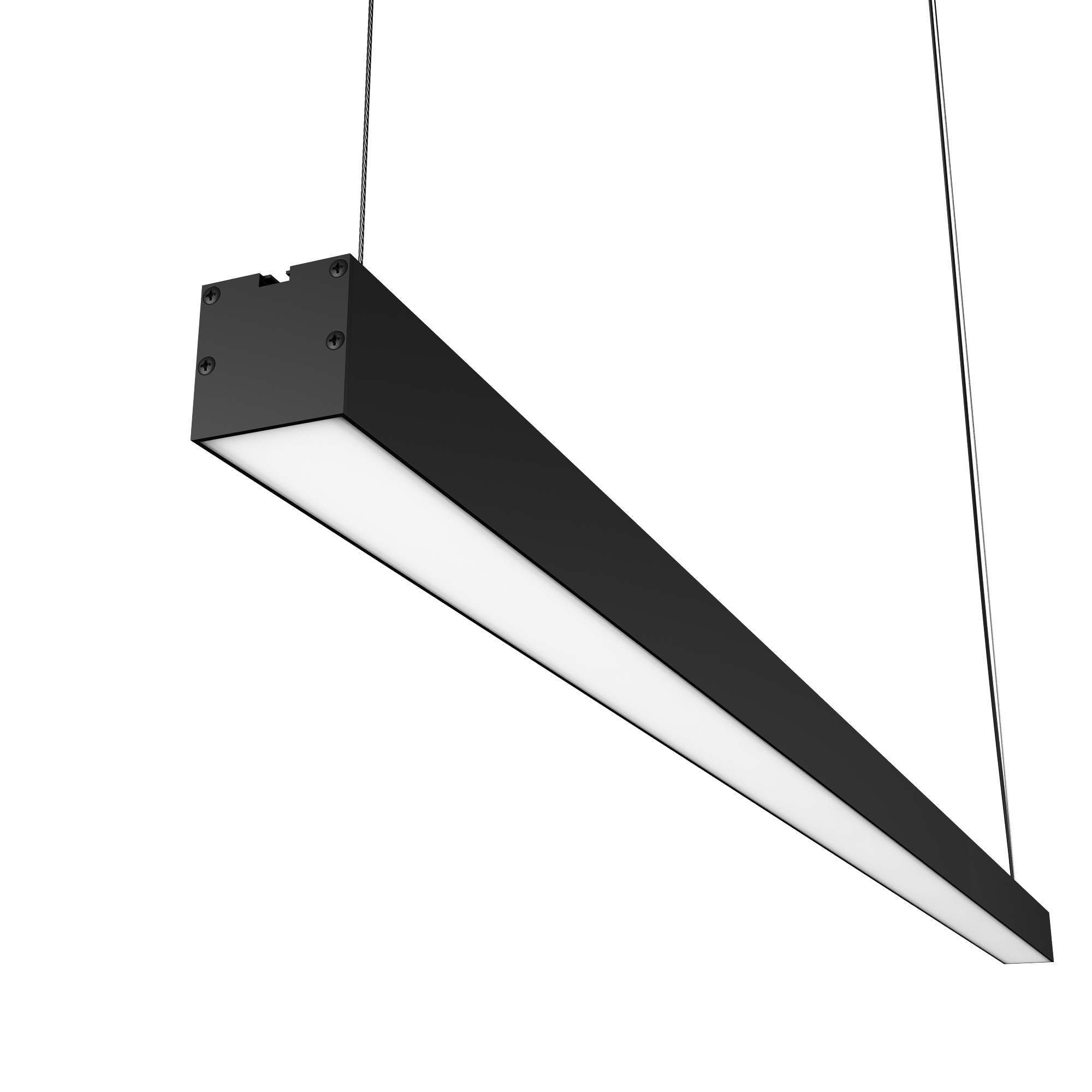 Geniled Line Alum Basic 1480x50x50 30Вт 4000К Опал Черный