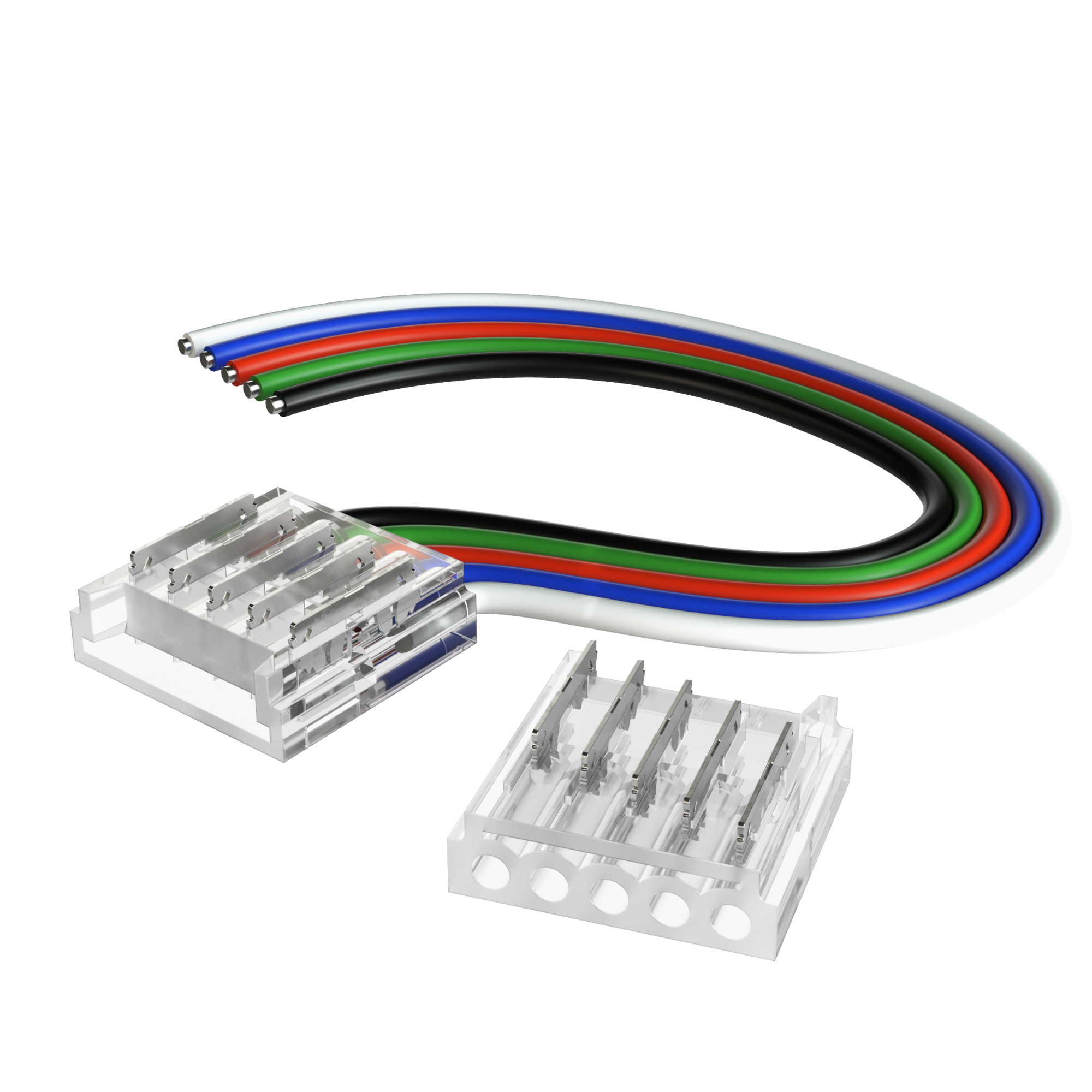 Geniled Коннекторы прокалывающие 5pin с проводом для гибкого соединения или подключения ленты RGBW 12мм 2шт