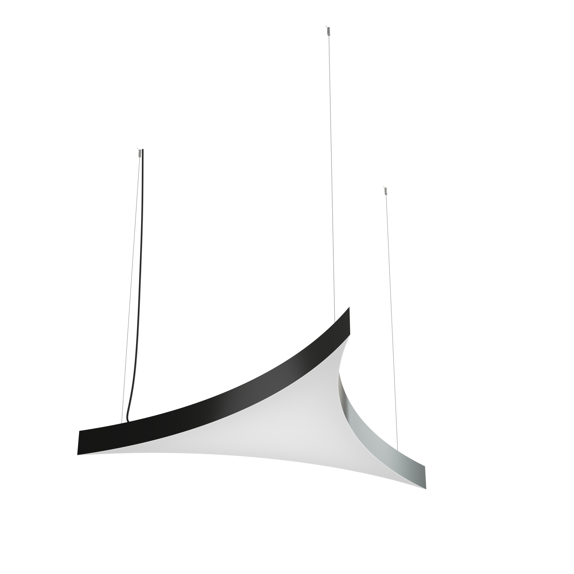 Geniled Trigon Arc In 700x700x700 h80 40Вт 4000К 90Ra Черный