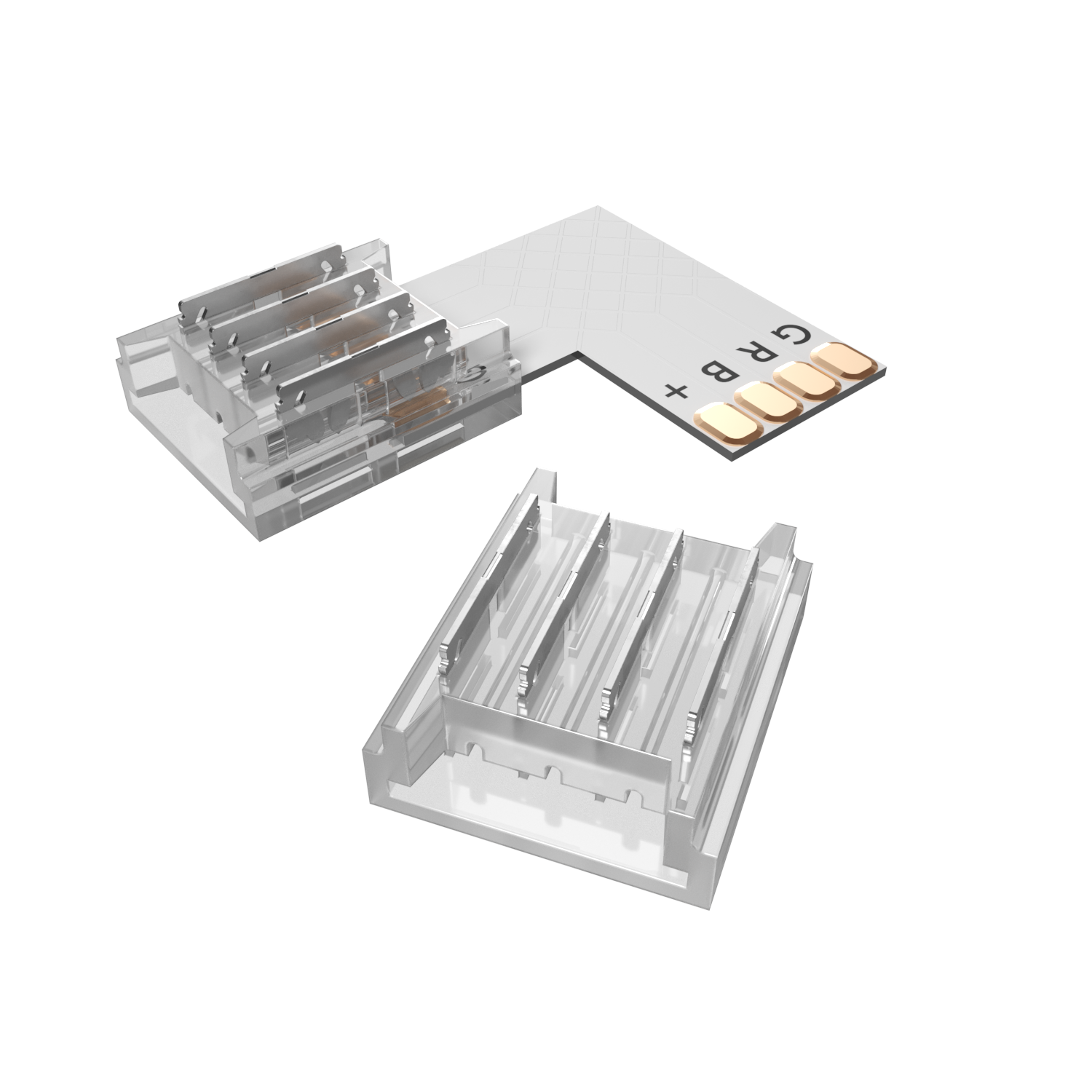 Geniled Коннектор прокалывающий 4pin для жесткого соединения светодиодной ленты RGB 10мм 1шт