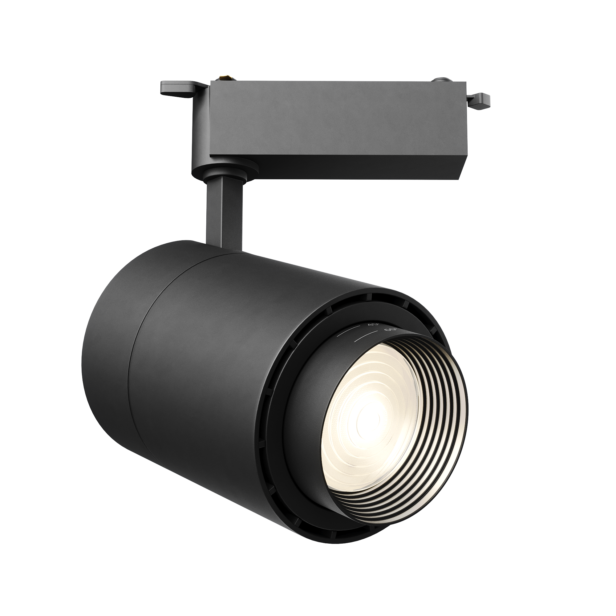Geniled Трековый светильник Geniled Track Classic Zoom 40Вт 3000К 90Ra Черный с адаптером для 1-фазного шинопровода